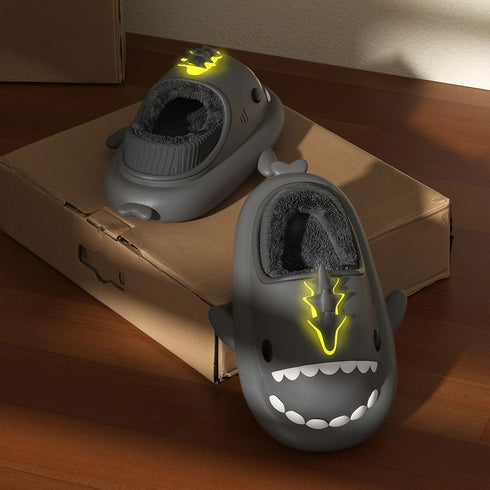 Sharkicks Basic - Hiver, Chaussons Requins Dragon Foudre, Talon Couvert
